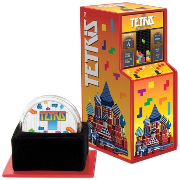 Серебряная монета 1oz Тетрис 35-ти летие 2 доллара 2019 НИУЭ (цветная)