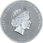 Серебряная монета 1oz Морская Звезда 1 доллар 2019 Острова Кука