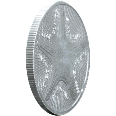 Серебряная монета 1oz Морская Звезда 1 доллар 2019 Острова Кука