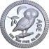 Серебряная монета 1oz Афинская Сова 2 доллара 2020 Ниуэ
