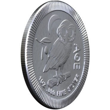 Серебряная монета 1oz Афинская Сова 2 доллара 2020 Ниуэ