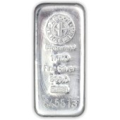 Серебряный слиток 1000 грамм 999 Fine Silver 1Kilo Argor-Heraeus