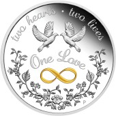 Срібна монета 1oz Єдине Кохання 1 долар 2020 Австралія