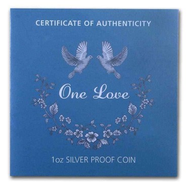 Срібна монета 1oz Єдине Кохання 1 долар 2020 Австралія