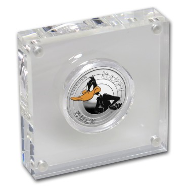 Серебряная монета 1/2oz Утка Даффи (серия "Looney Tunes") 50 центов 2018 Тувалу (цветная)