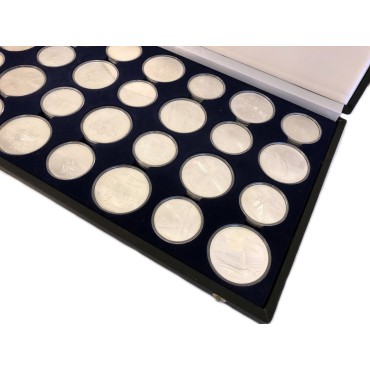 Набір срібних монет (28шт.) "XXI літні Олімпійські Ігри в Монреалі" 5-10 доларів Канада 1973