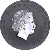 Серебряная монета 1oz Клоун Красти (серия "Симпсоны") 1 доллар 2020 Тувалу
