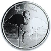 Срібна монета 1oz Сент-Люсія 2 долара 2019 Сент-Люсія