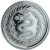 Серебряная монета 1oz Змей Милана 2 тала 2020 Самоа