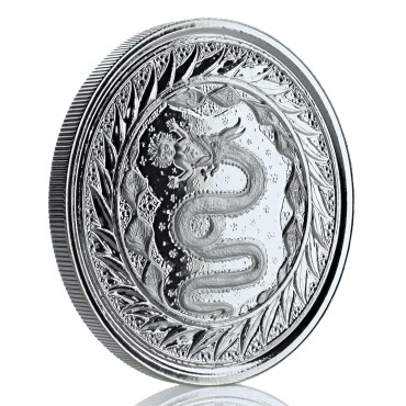 Серебряная монета 1oz Змей Милана 2 тала 2020 Самоа