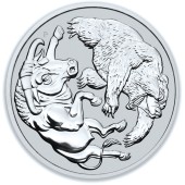 Серебряная монета 1oz Бык и Медведь 1 доллар 2020 Австралия