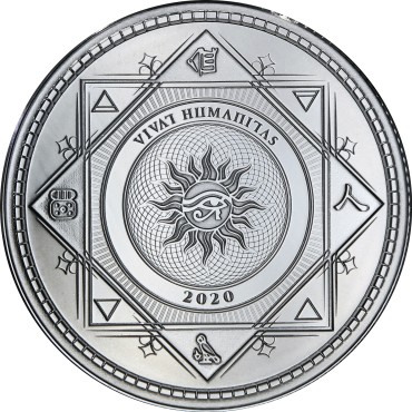 Срібна монета 1oz Хай Живе Людство "Vivat Humanitas" 5 доларів 2020 Токелау