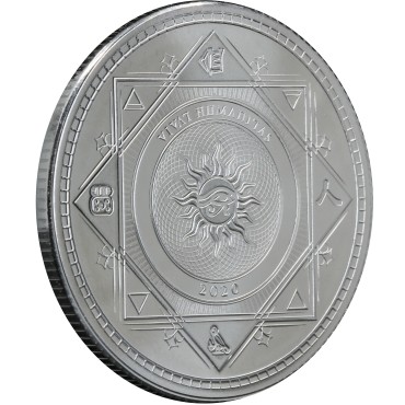 Срібна монета 1oz Хай Живе Людство "Vivat Humanitas" 5 доларів 2020 Токелау