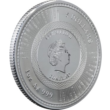 Срібна монета 1oz Хай Живе Людство "Vivat Humanitas" 5 доларів 2020 Токелау