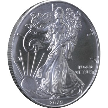 Срібна монета 1oz Американський Орел 1 долар 2020 США