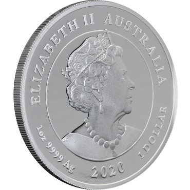Срібна монета 1oz Індевор 1770-2020 1 долар 2020 Австралія