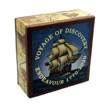 Срібна монета 1oz Індевор 1770-2020 1 долар 2020 Австралія