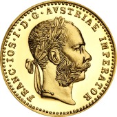 Золота монета 1 Дукат 1915 Австрія рестрайк