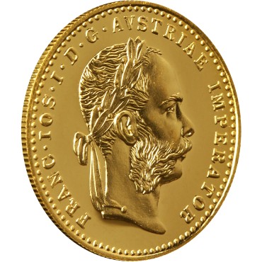 Золотая монета 1 Дукат 1915 Австрия рестрайк