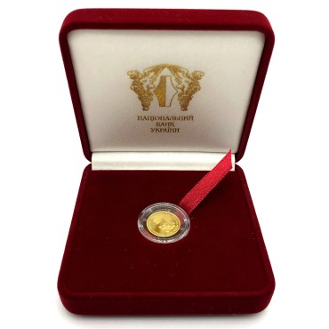 Золота монета 1/25oz Червона Калина 2 гривні 2010 Україна