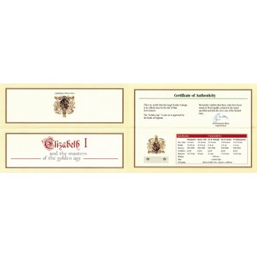 Набор золотых монет (5шт.) "Золотой Век" 2003 Остров Мэн