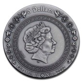 Серебряная монета 2oz Афродита и Венера 5 долларов 2019 Ниуэ