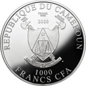 Серебряная монета 1oz Успех В Твоих Руках 1000 франков 2020 Камерун
