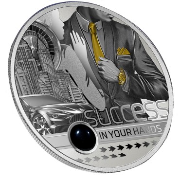 Срібна монета 1oz Успіх В Твоїх Руках 1000 франків 2020 Камерун