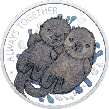 Срібна монета 1/2oz Завжди Разом 50 центів 2020 Тувалу (кольорова)