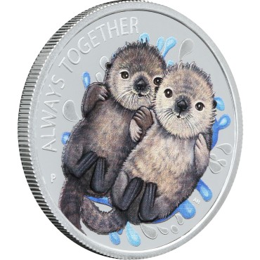 Срібна монета 1/2oz Завжди Разом 50 центів 2020 Тувалу (кольорова)