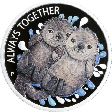 Срібна монета 1/2oz Завжди Разом 50 центів 2020 Тувалу (кольорова)