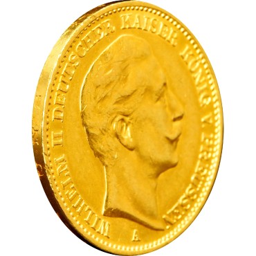 Золота монета Вільгельм II 20 марок 1912 Прусія Німецька Імперія