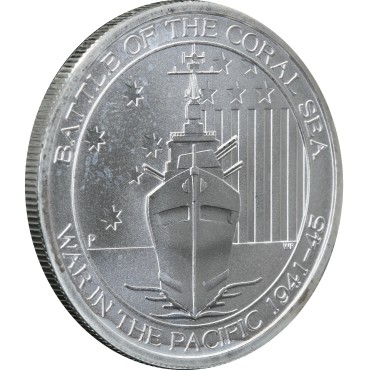 Срібна монета 1/2oz Битва на Кораловому Морі 50 центів 2015 Австралія