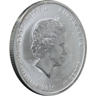 Срібна монета 1/2oz Битва на Кораловому Морі 50 центів 2015 Австралія