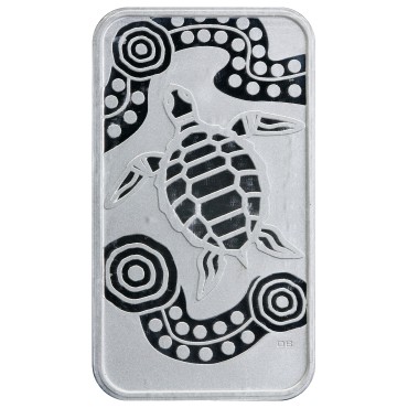 Серебряная монета 1oz Мечтающая Черепаха 1 доллар 2009 Австралия