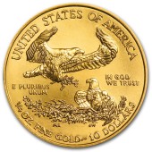 Золотая монета 1/4oz Американский Орел 10 долларов 2017 США
