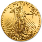 Золотая монета 1/4oz Американский Орел 10 долларов 2015 США