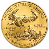Золотая монета 1/4oz Американский Орел 10 долларов 2015 США