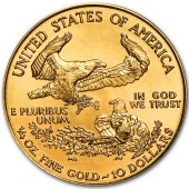 Золота монета 1/4oz Американський Орел 10 доларів 1999 США