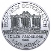 Срібна монета 1oz Віденська Філармонія 1,5 Євро 2010 Австрія