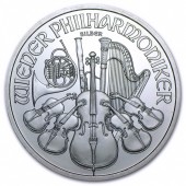 Серебряная монета 1oz Венская Филармония 1,5 Евро 2010 Австрия