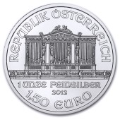 Серебряная монета 1oz Венская Филармония 1,5 Евро 2012 Австрия