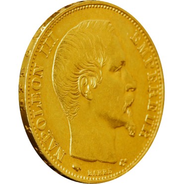 Золота монета Наполеон III 20 франків 1857 Франція