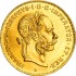 Золотая монета 4 Флорина/10 Франков 1892 Австрия (рестрайк)
