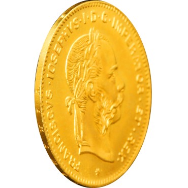 Золотая монета 4 Флорина/10 Франков 1892 Австрия (рестрайк)