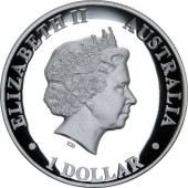 Серебряная монета 1oz Кенгуру 1 доллар 2011 Австралия (пруф)