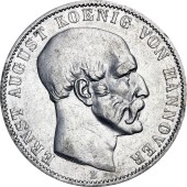 Серебряная монета 1 талер 1851 Ганновер