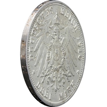 Срібна монета Гессен-Дармштадт 3 марки 1910 Німецька Імперія