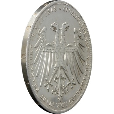 Серебряная монета Франкфурт 2 гульдена 1848 Германия