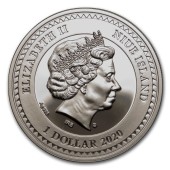 Серебряная монета «Счастливого Рождества» 1 доллар 2020 Ниуэ (цветная)
